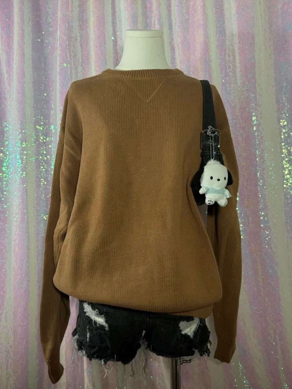 Croft & Barrow Light Brown Knit Crewneck Sweater ★彡